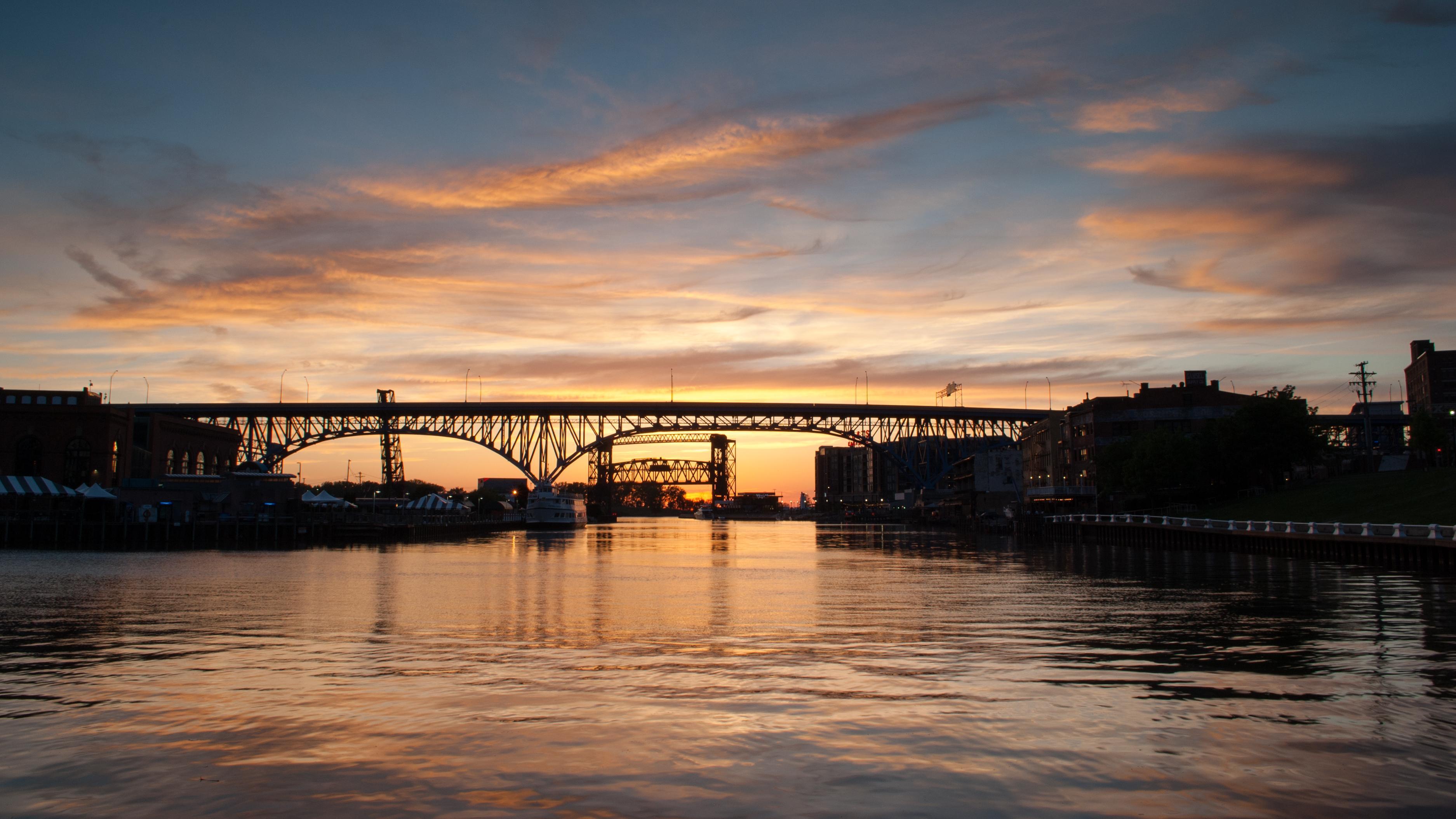 bridge over Cuyahoga River