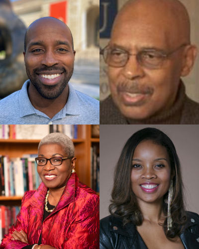 Headshots of (from top left to bottom right), Melvin Barnes, James Hardiman, Marilyn Mobley and Carlotta Penn