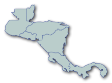 Blue Map Central America