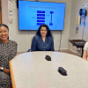 Professor Sarkar with International Development Law Lab students Emmanuella Naon & Yuqi Sun.