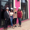 Law students with the director of operations for NEOHCED