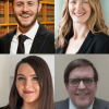 Headshots of Covo, Bergstrom, Hosier, Madigan. 
