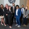 Seven of Legal Aid's Summer Associates posing for a group photo, including the five CWRU Law students