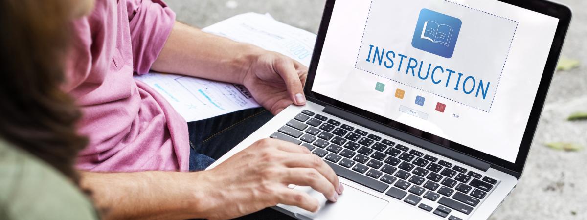 online instruction image