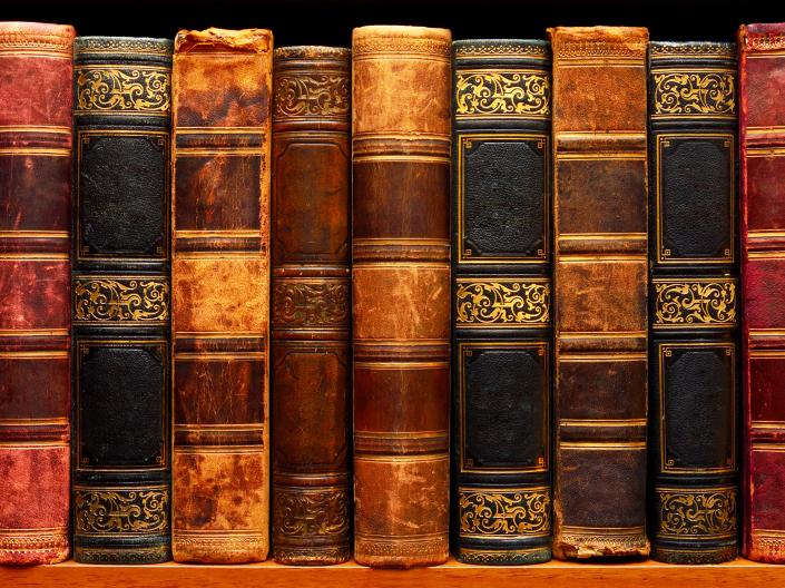 books on shelf