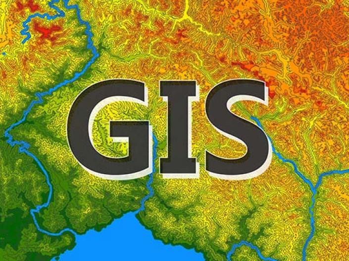 Map with GIS text