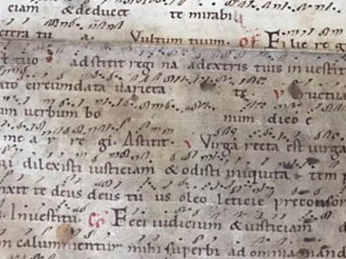 medieval music manuscript leaf