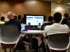 Grad students at instruction session