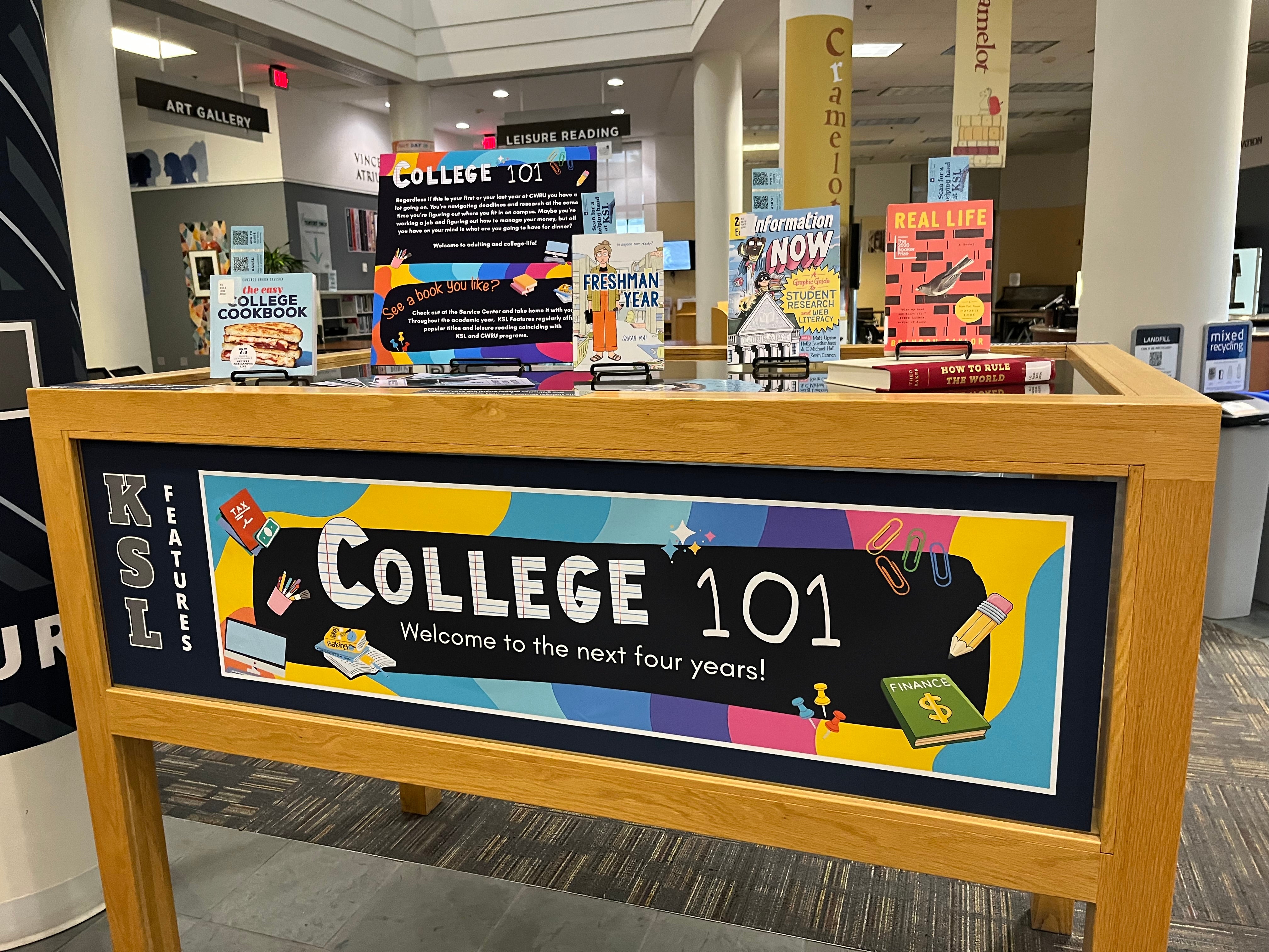 Book display college 101