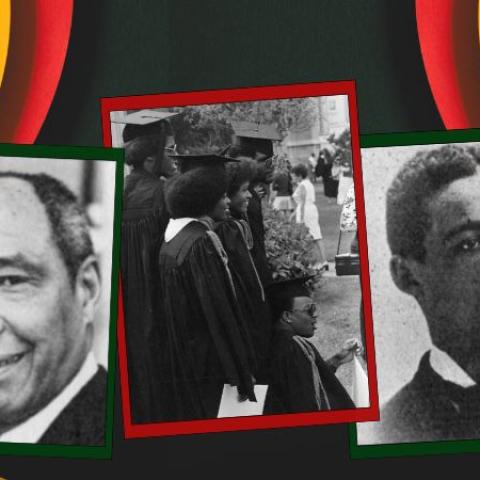 collage of images for black history month