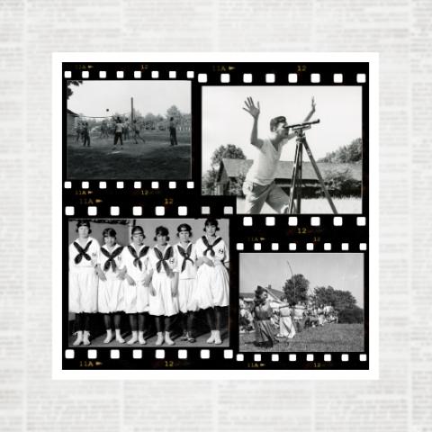Black and white images of CWRU past events