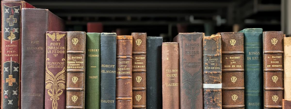 Closeup images of books