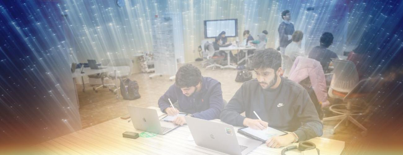 students studying in KSL