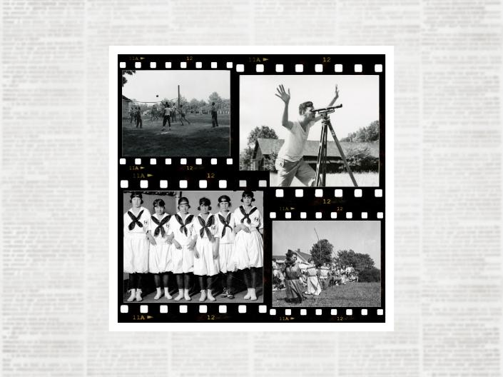 Black and white images of CWRU past events