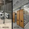 images of the before and after of the collections annex space