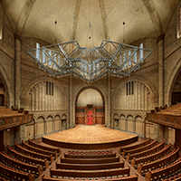 Silver Hall configured for large stage size