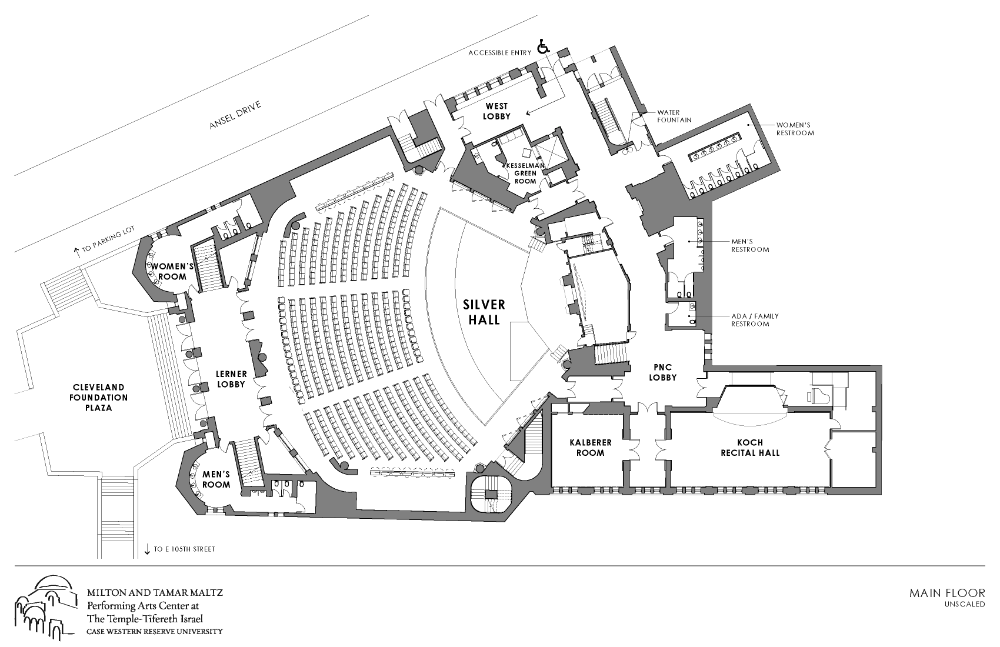 Floor Plan Maltz Performing Arts Center Case Western