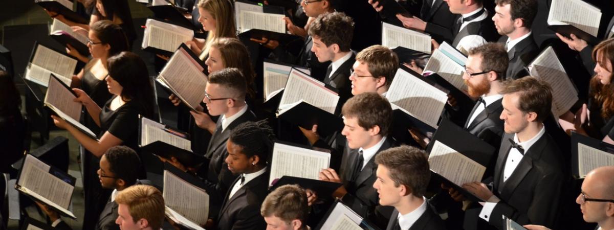 CWRU Concert Choir singing