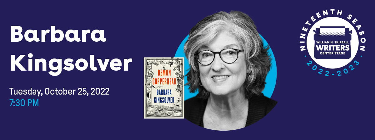 Writers Center Stage presents Barbara Kingsolver