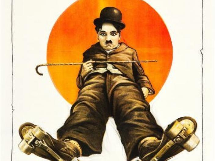 Chaplin's THE RINK movie poster