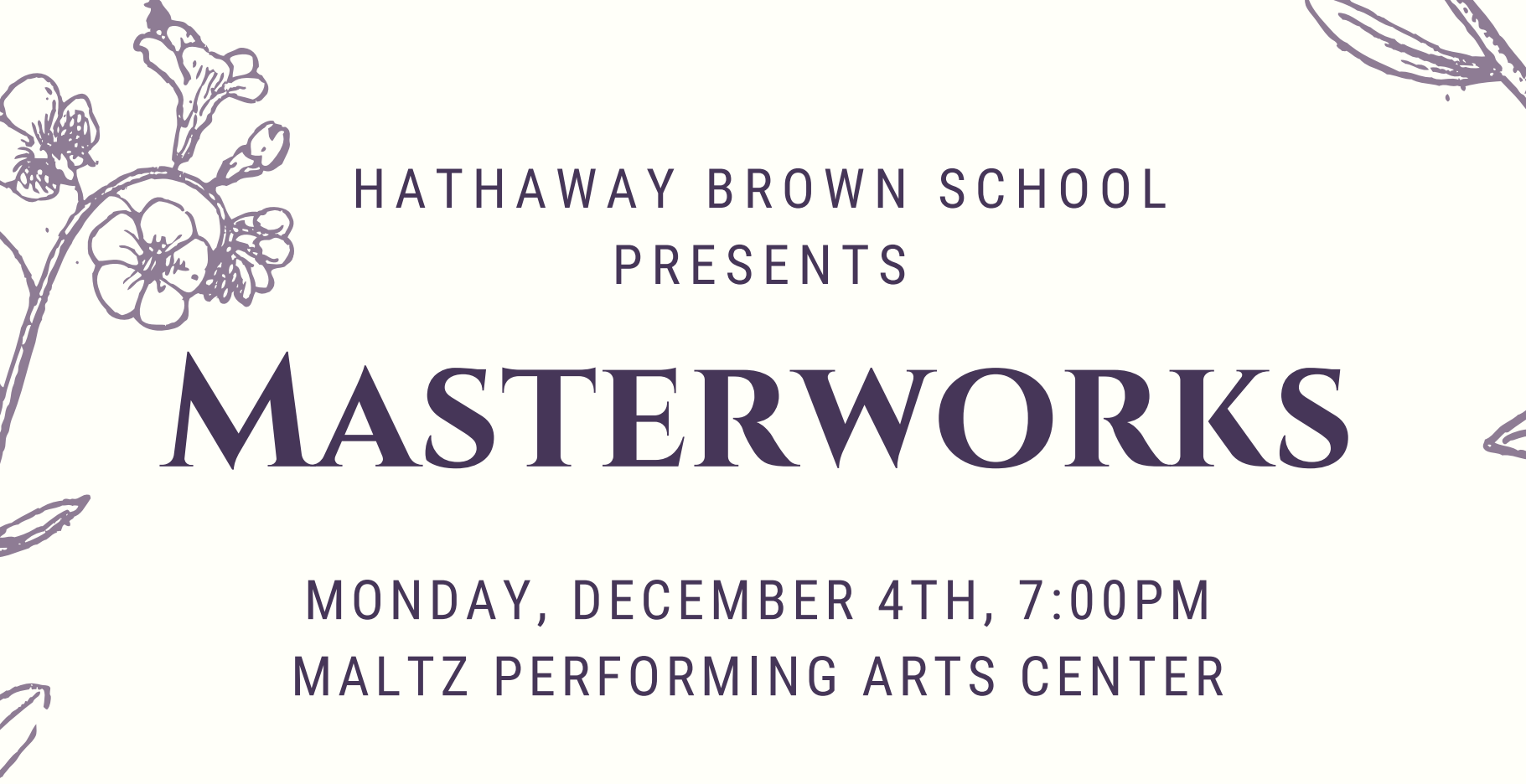 Hathaway Brown Masterworks