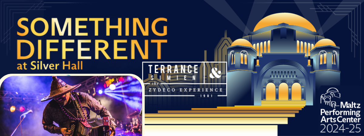 Something Different at Silver Hall: Terrence Simien and the Zydeco Experience banner