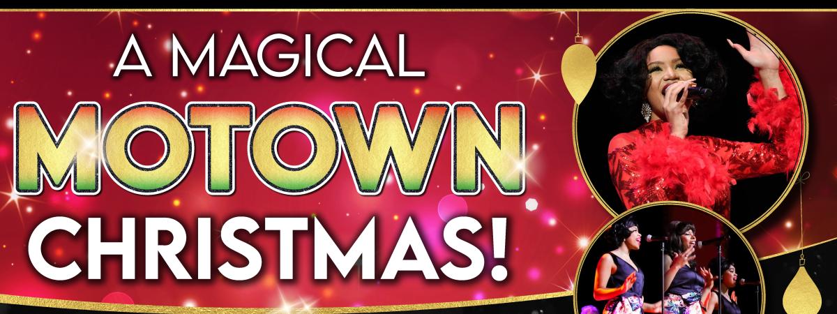 A Magical Motown Christmas Banner event banner - images of the singers