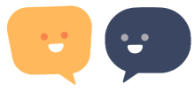 two word bubbles