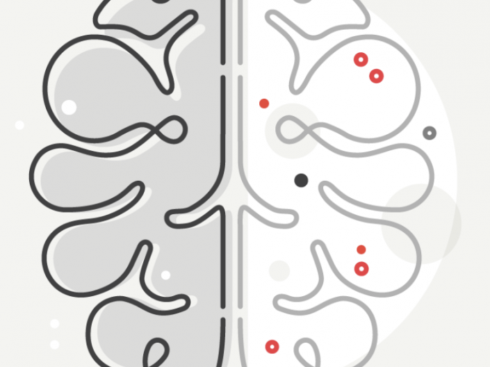 Drawing of a brain for UH Research and Innovation Day is October 29th