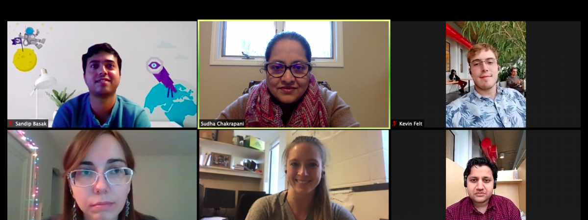 Charapani Lab members in a Zoom Meeting