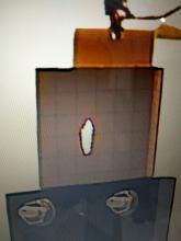 XFP bean on phosphor screen.