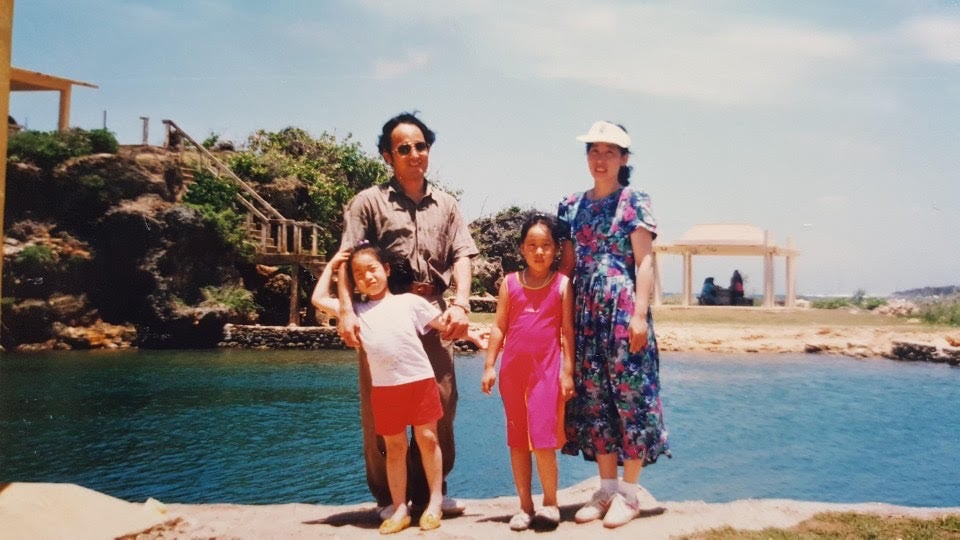 Dr. Kim-Mozeleski and her family in the U.S. Territory of Guam.