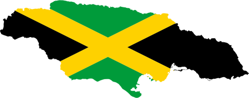 Jamaica Map Flag