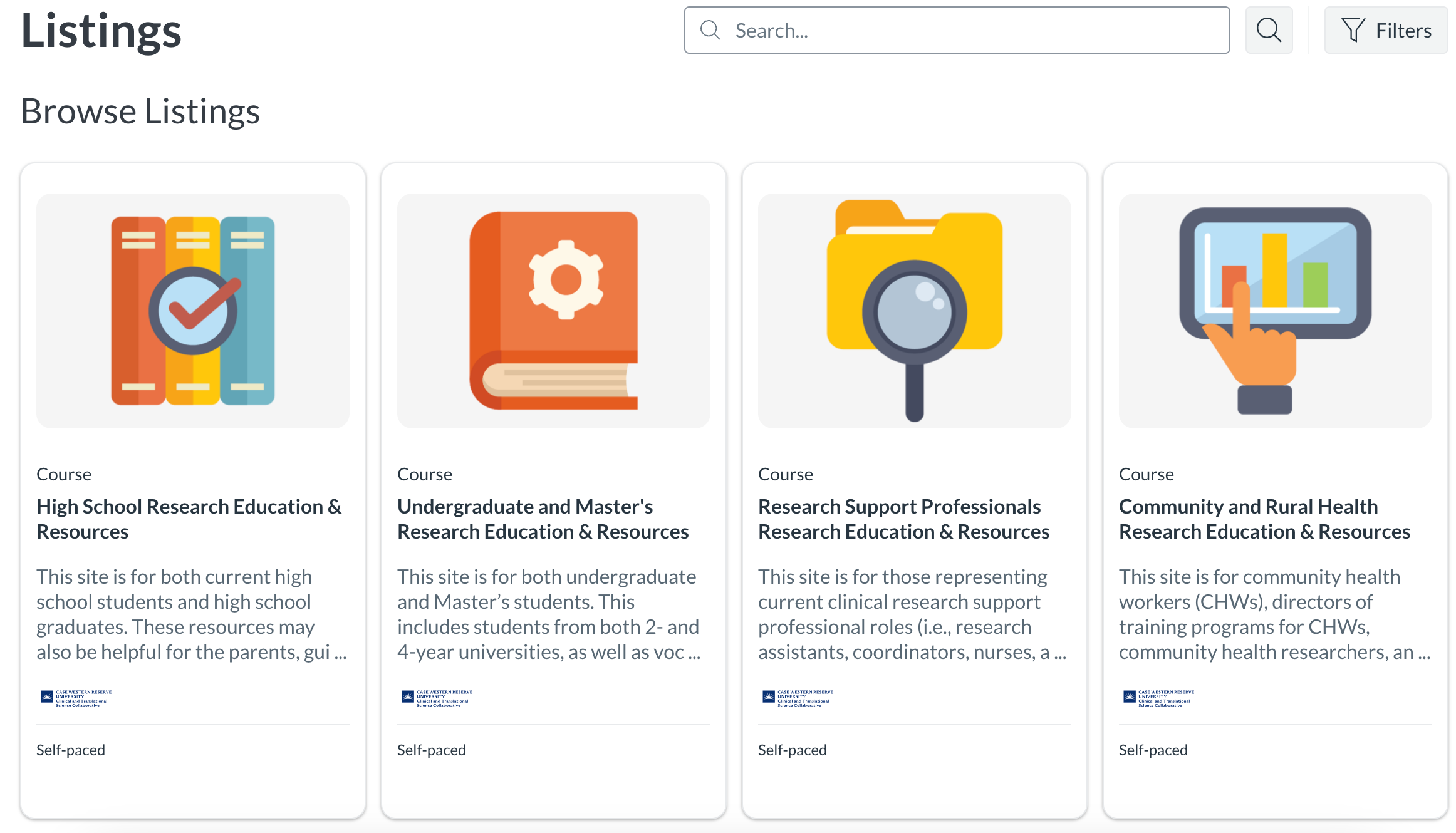 canvas catalog course listing