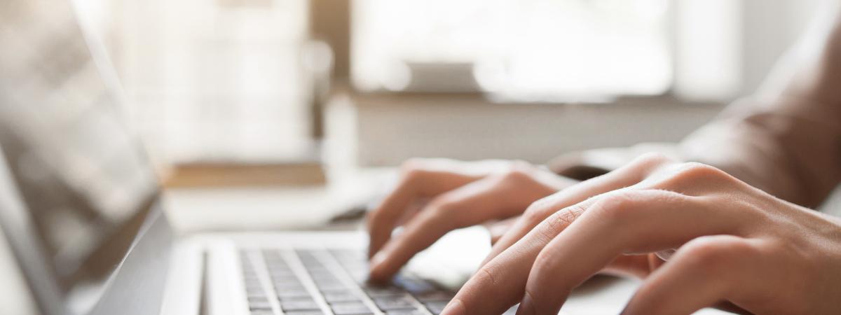 Handing typing on a computer