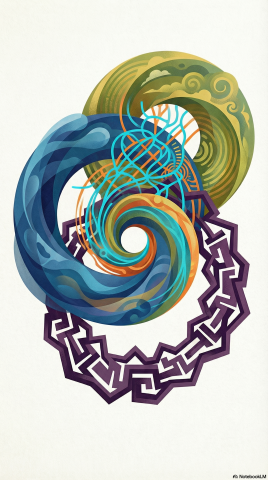 Circle intermingling poster