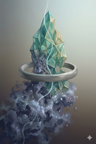 Gem going through a ring