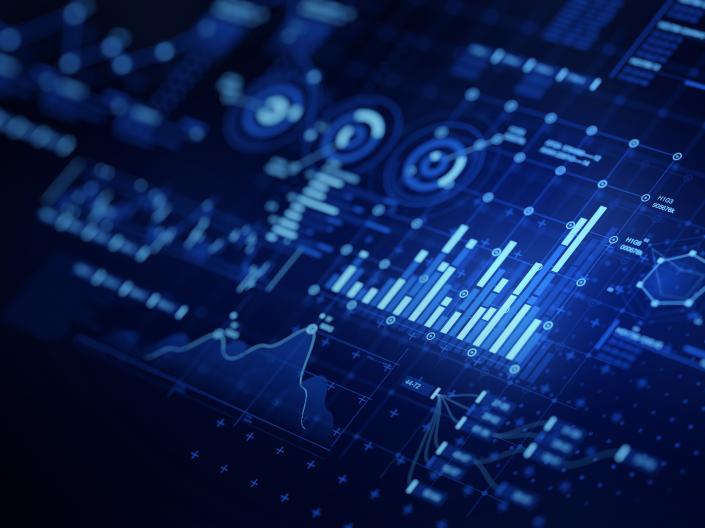 Data on a screen