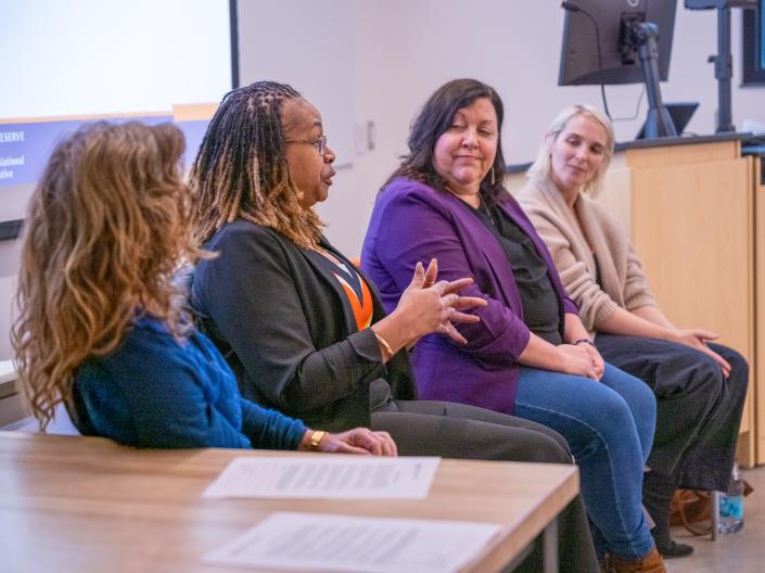 CER Members talking to group 