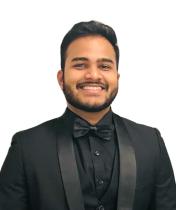 A photo of Sai Rahul Ponnana, one of the Rajagopalan Lab Team members at the Cardiovascular Research Institute