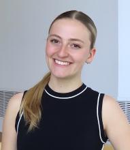 A photo of Elena Weitz, member of Rajagopalan Lab Team