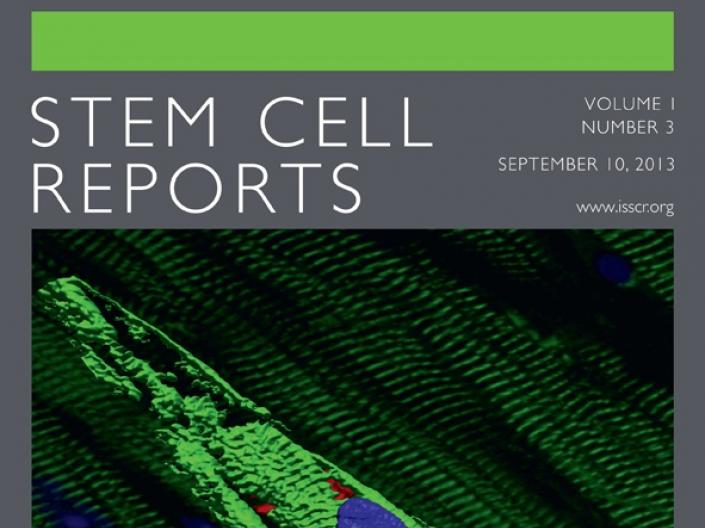 Cover of September 10 2013 edition of Stem Cell Reports journal
