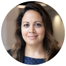 A headshot of Raeka Aiyar