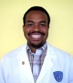Bryan Webb in his white coat.