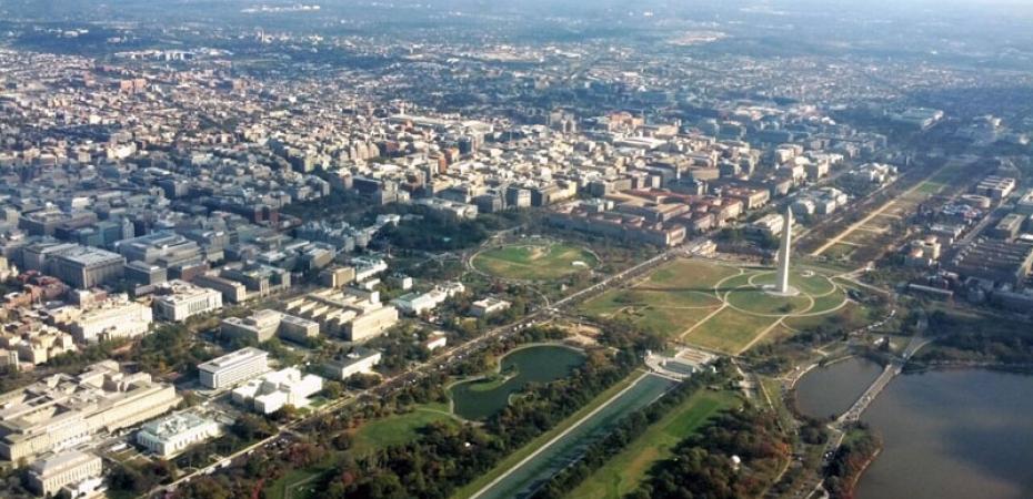 The Washington Monument and National Mall in Washington, D.C.