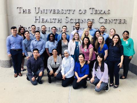 Group shot of the Class of 2020 in Houston at the University of Texas Health Science Center