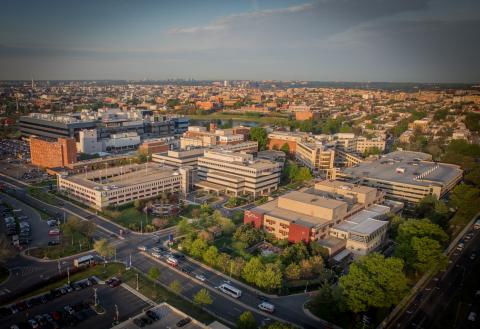 Aerial view of CWRU primary clinical affiliate MedStar Washington Hospital Center in Washington, DC