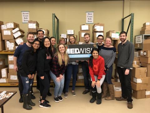 Group of anesthesiologist assistants volunteering at MedWish