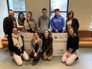 MSA Students participating in Interprofessional Hygiene Drive benefiting the Greater Cleveland Food Bank