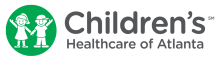 Children's Healthcare of Atlanta logo with cartoon children in green circle